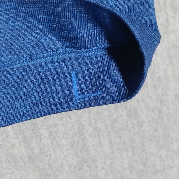 Lululemon Metal Vent Tech Shirt Mens Large Blue Athletic Running Training Tee - Picture 8 of 12